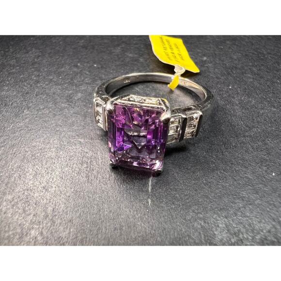 NEW ametrine and topaz sterling silver ring size 11 - Picture 3 of 16